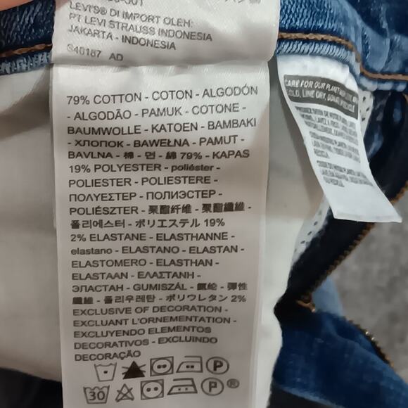 Levis 311 Shaping Skinny Ankle Women's Size 30 Waist x 40 Length Zip Pre-owned - Picture 9 of 11